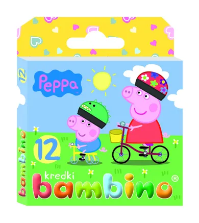 Bambino, Peppa Pig, creioane, 12 culoare