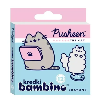 Bambino, Pusheen, creioane, 12 culoare