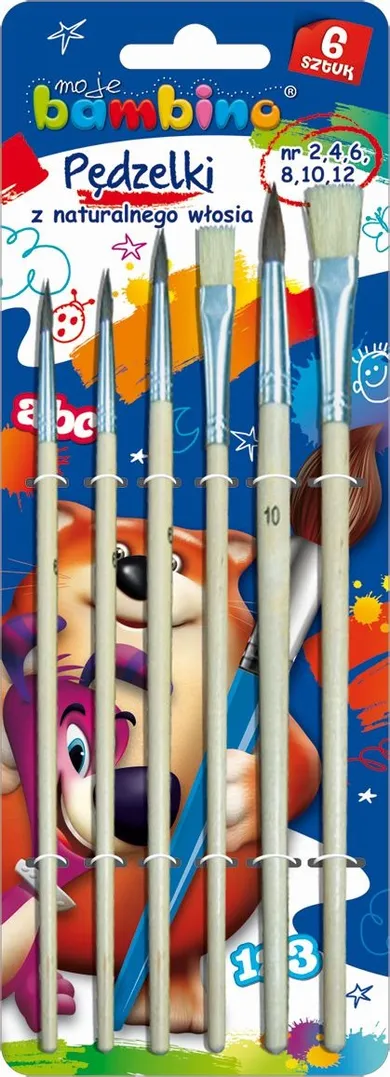 Bambino, set de pensule, 6 buc.