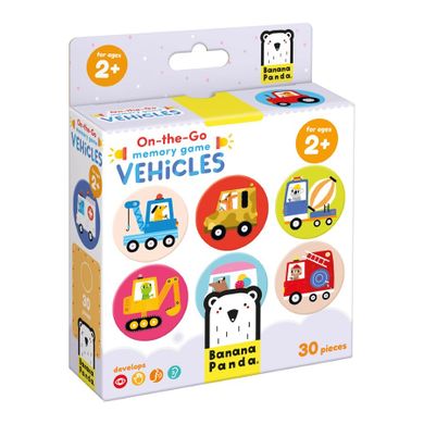 Banana Panda, On-the-Go, Vehicule, joc de memorie, pentru varsta de 2+, 30 piese