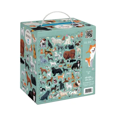 Banana Panda, Puzzlove Caini, puzzle pentru familie, pentru varsta de 5+, 100 piese
