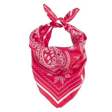 Bandana rosu din bumbac unisex NOWEAR