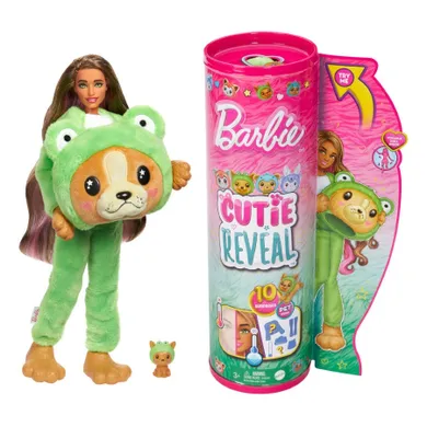 Barbie, Cutie Reveal, papusa caine-broasca cu accesorii