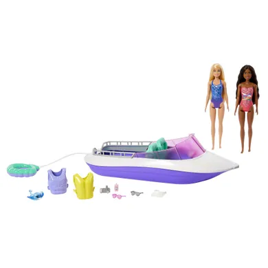 Barbie, Mermaid Power, set de joaca cu 2 papusi, barca si accesorii