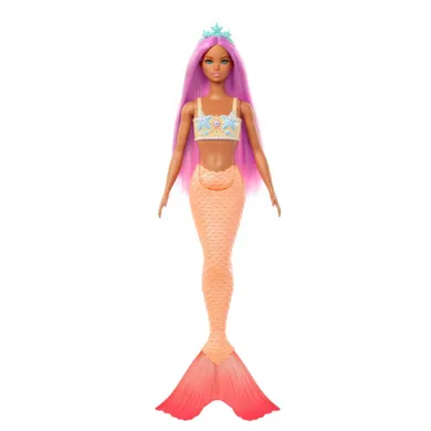 Barbie, papusa Sirena, coada portocalie