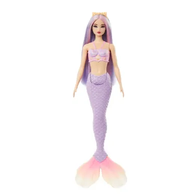 Barbie, papusa Sirena, coada violet