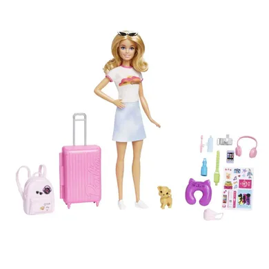 Barbie, set cu papusa Malibu si accesorii