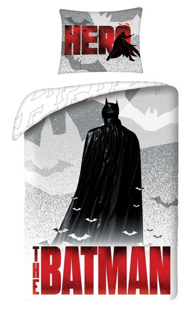 Batman, set lenjerie de pat single, 140-200 cm