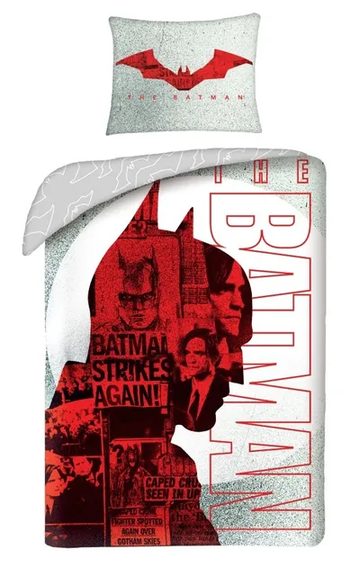 Batman, set lenjerie de pat single, 140-200 cm