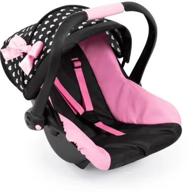 Bayer Design, Deluxe Car Seat, scaun auto pentru papusi, negru-roz