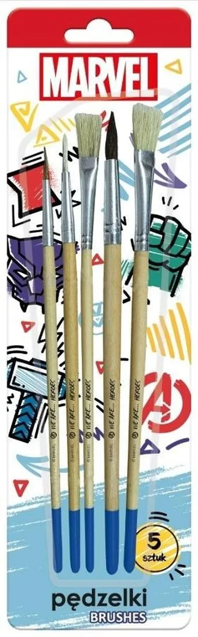 Beniamin, The Avengers, set de pensule, 5 buc.