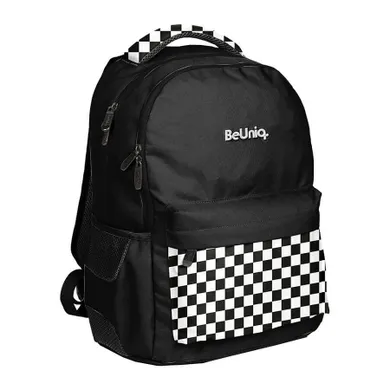 BeUniq, rucsac pentru scoala, cu 2 compartimente, Carouri