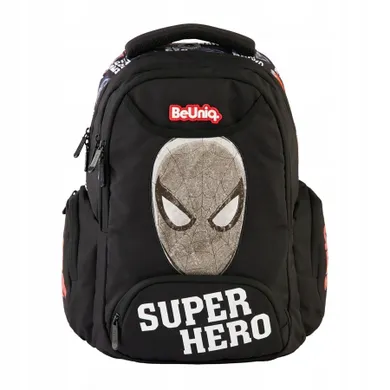 BeUniq, Spider-Man, rucsac pentru scoala, cu 3 compartimente