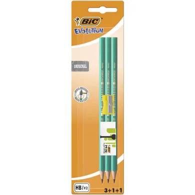 Bic, Evolution Original 650 HB, creion, 3+1+1 buc.