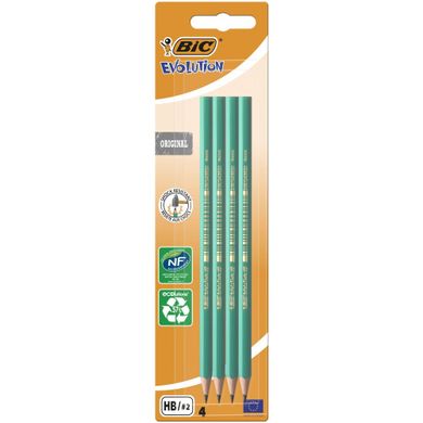 Bic, Evolution Original, 650 HB, creion fara radiera, 4 buc.