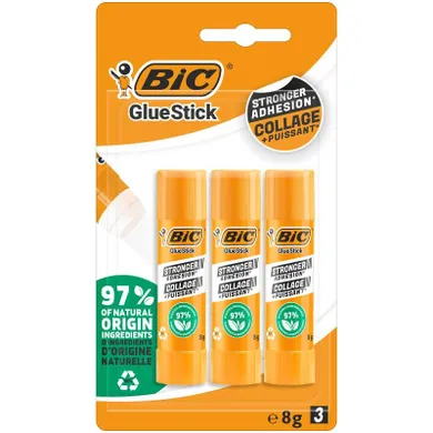 Bic, Glue Stick, lipici, 8g, 3 buc.