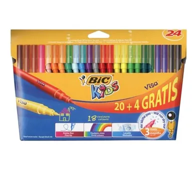 Bic, Kids, carioci, 24 culori