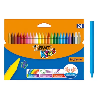 Bic, Kids, Plastidecor, creioane cerate, 24 culori