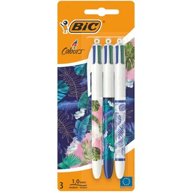 Bic, Message Botanical, pix, 4 culoare, 3 buc.