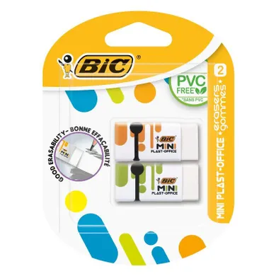 Bic, Mini Plast-Office, radiera, 2 buc.