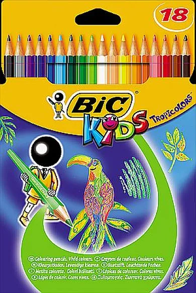 Bic, Tropicolors 2, creioane colorate, 18 culori
