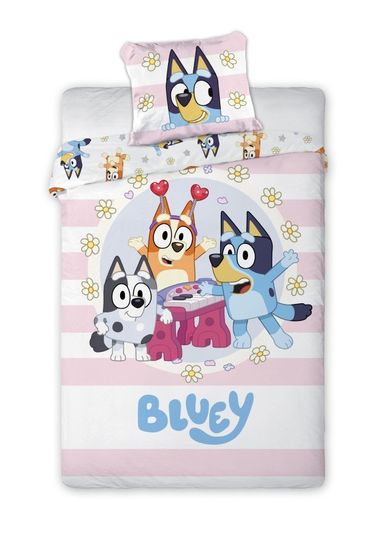 Bluey, set lenjerie de pat single, 160-200 cm