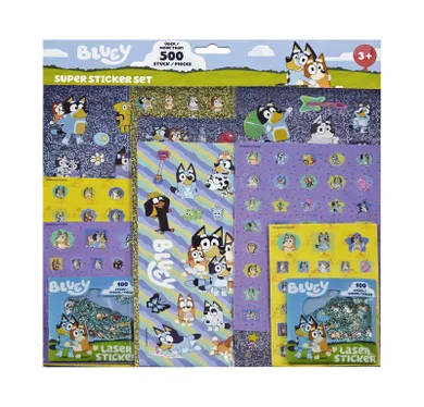 Bluey, set super autocolante, 500 buc.
