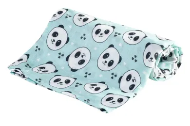 Bocioland, Panda, scutec din bambus, verde menta, 30-30 cm
