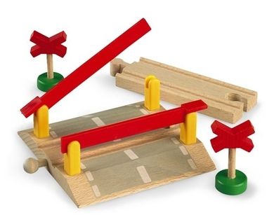 Brio World, Trecere de cale ferata, jucarie din lemn