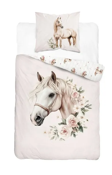 Cal, set lenjerie de pat single, 160-200 cm