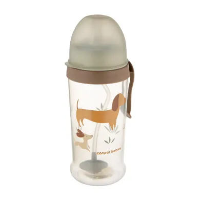 Canpol babies, Catelusi, sticla anti-varsare si pai cu greutate, 350 ml