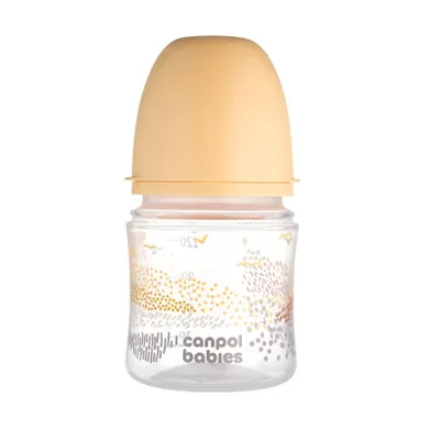 Canpol babies, EasyStart, Mountains, biberon cu tetina anticolici, bej, 120 ml