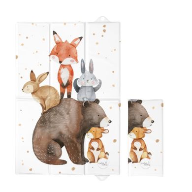 Ceba Baby, Basic, Forest Friends, saltea de infasat pliabila, 40-60 cm