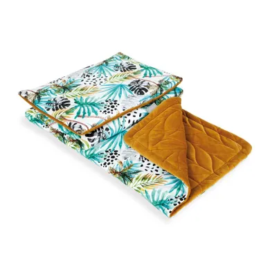 Ceba Baby, patura cu perna pentru bebelusi, portocaliu, 75-100 cm