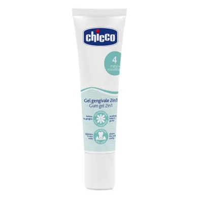 Chicco, gel gingival 2in1, 30 ml, 4 luni+