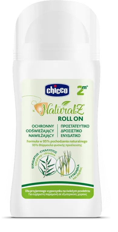 Chicco, Natural Z, roll-on, balsam de protectie usoara, 60 ml, 2 luni+