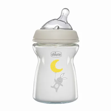 Chicco, NaturalFeeling, sticla anti-colic, debit lent, 0 luni+, 250 ml