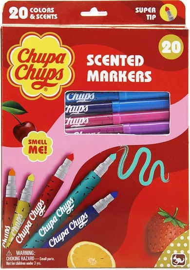 Chupa Chups, markere parfumate, 20 buc.