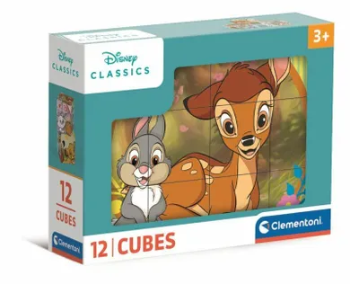 Clementoni, Disney Classic, puzzle blocuri, 12 piese