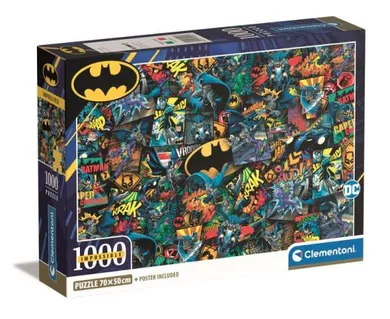 Clementoni, Impossible, Batman, puzzle + poster, 1000 piese