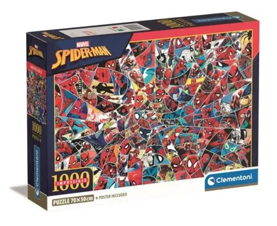 Clementoni, Impossible, Spider-Man, puzzle + poster, 1000 piese