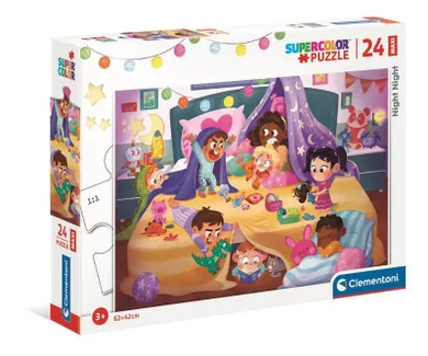 Clementoni, Maxi Super Color, Nighty Night, puzzle, 24 piese