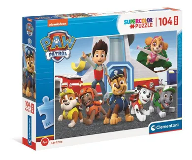 Clementoni, Maxi Super Color, Paw Patrol, puzzle, 104 piese