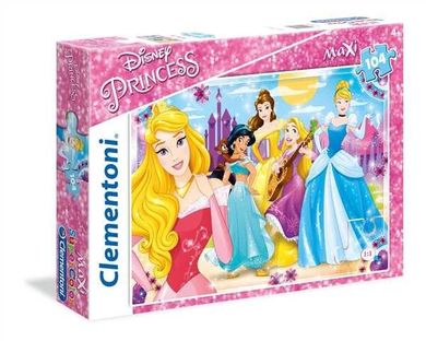 Clementoni, Maxi Super Color, Princess, puzzle, 104 piese