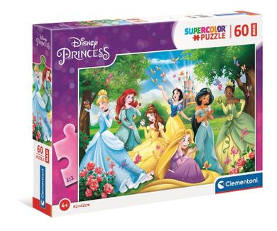Clementoni, Maxi Super Color, Princess, puzzle, 60 piese