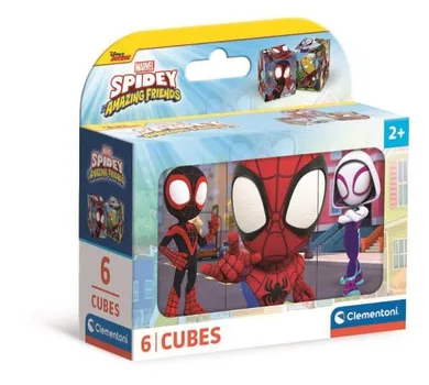 Clementoni, Spidey, blocuri de puzzle, 6 piese