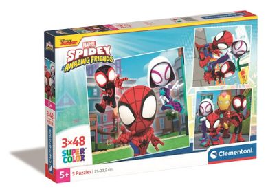 Clementoni, Spidey, puzzle, 3-48 piese