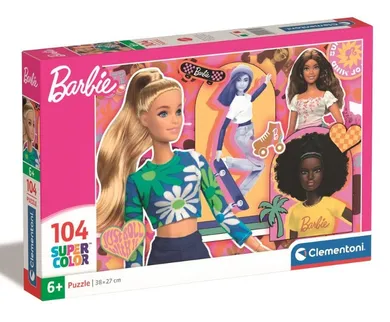 Clementoni, Super Color, Barbie, puzzle, 104 piese