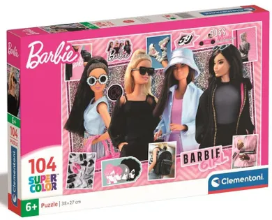 Clementoni, Super Color, Barbie, puzzle, 104 piese