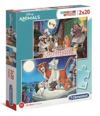 Clementoni, Super Color, Disney Animals, puzzle, 40 piese